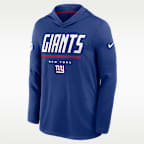 New York Giants Sideline Men's Nike Dri-FIT NFL Long-Sleeve Hooded Top
