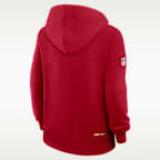 San Francisco 49ers Sideline Standard Issue Women's Nike Dri-FIT NFL Pullover Hoodie