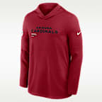 Arizona Cardinals Pure Fury Sideline Men's Nike Dri-FIT NFL Long-Sleeve Hooded Top