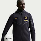 Chelsea FC Tech Fleece Windrunner Men's Nike Soccer Full-Zip Hoodie