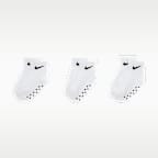 Nike Baby Swoosh Ankle Gripper Socks (3-Pairs)