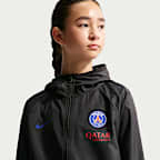 Paris Saint-Germain Academy Pro Nike Storm-FIT Fußball-Regenjacke mit Kapuze (ältere Kinder)