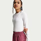 Shorts de correr Repel Dri-FIT de tiro medio de 18 cm para niña Nike MAVN