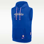 Los Angeles Rams Sideline Men's Nike Dri-FIT NFL Sleeveless Pullover Hoodie