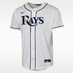 Junior Caminero Tampa Bay Rays Baseline Big Kids' Nike MLB Home Replica Jersey