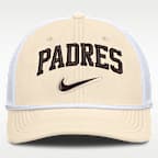 Gorra de rejilla Nike Dri-FIT de la MLB ajustable para hombre San Diego Padres Rise