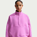 Nike 24.7 ImpossiblySoft Women's Dri-FIT Oversized 1/2-Zip Top