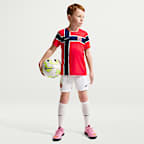 Norway 2026 Stadium Home Younger Kids' Nike Football Replica 3-Piece Kit