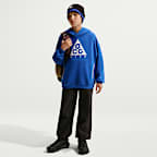 Sudadera con gorro de tejido Fleece para niños talla grande Nike ACG
