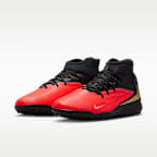 Tacos de fútbol para pasto sintético (turf) Nike Phantom 6 High Club