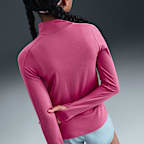 Nike Girls' Dri-FIT Long-Sleeve 1/4-Zip Top