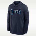 Tennessee Titans Pure Fury Sideline Men's Nike Dri-FIT NFL Long-Sleeve Hooded Top