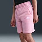 Shorts de French Terry para niños talla grande Nike Sportswear Club Fleece