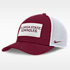 Florida State On-Field Rise Men's Nike College Trucker Adjustable Hat