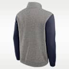 Sudadera de cuello redondo universitaria Nike de medio cierre para hombre Penn State Club