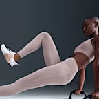 Leggings de cintura alta sin costura delantera de 7/8 para mujer Nike Universa
