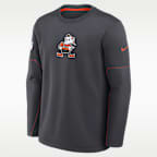 Cleveland Browns Sideline Coaches Men's Nike Therma-FIT NFL Long-Sleeve T-Shirt