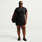 Vestido tipo polo slim para mujer (talla grande) Nike Sportswear Chill Knit