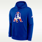 New England Patriots Club Logo Men's Nike NFL Pullover Hoodie