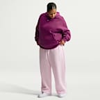Sudadera con gorro sin cierre oversized para mujer Nike Studio Fleece Medium Weight