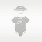 Nike Baby Core Bucket Hat and Bodysuit Set