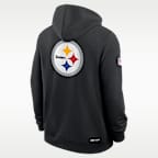 Sudadera con gorro Nike Dri-FIT de la NFL de cierre completo para hombre Pittsburgh Steelers Utility Player Sideline