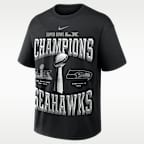 Seattle Seahawks Super Bowl LX Champions Trophy Collection 2-Hit Men's Nike NFL T-Shirt