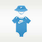 Nike Baby Core Bucket Hat and Bodysuit Set