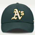 Gorra Nike Dri-FIT de la MLB ajustable para hombre Athletics Club