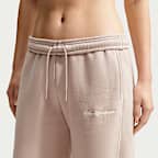 Nike Studio Fleece Medium Weight Women's Mid-Rise Wide-Leg Trousers
