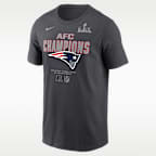 New England Patriots 2026 AFC Champions Roster Men's Nike NFL T-Shirt