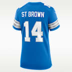 Amon-Ra St. Brown Detroit Lions Women's Nike NFL Game Football Jersey