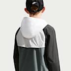 Chamarra Repel con gorro para niños talla grande Nike Sportswear Windrunner