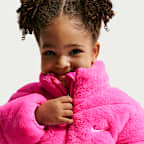 Nike Toddler Quilted Faux Fur Jacket