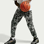 Giannis Men's Fleece Cuffed Basketball Trousers