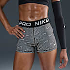 Nike Pro Women's Mid-Rise 3" Printed Biker Shorts