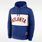 Atlanta Braves Cooperstown Legacy Men's Nike MLB Pullover Hoodie