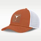 Gorra de rejilla universitaria ajustable Nike para hombre Texas Sideline Gameday Rope