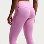 Leggings de cintura alta sin costura delantera de 7/8 para mujer Nike Universa