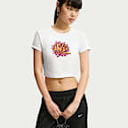 T-shirt slim court Nike Sportswear Chill Knit pour femme