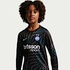 Inter Milan 2026/27 Stadium Goalkeeper Older Kids' Nike Dri-FIT Football Replica Shirt