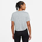 Top corto de manga corta y ajuste estándar para mujer Nike Dri-FIT One