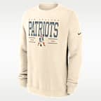 Sudadera de cuello redondo sin cierre Nike de la NFL para hombre New England Patriots Club