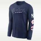 New York Yankees Cooperstown Knockout Men's Nike MLB Long-Sleeve T-Shirt