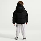Nike Toddler Jacquard Logo Mixed Media Puffer Jacket