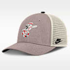 Gorra de rejilla Nike de la MLB ajustable para hombre Cincinnati Reds Cooperstown Rise