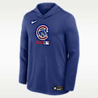 Chicago Cubs Authentic Collection Men's Nike Dri-FIT MLB Long-Sleeve Hooded Top