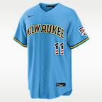 Jackson Chourio Milwaukee Brewers USA 250 Men's Nike MLB Stadium Jersey