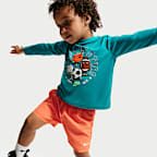 Playera de manga larga Dri-FIT con gráfico infantil Nike