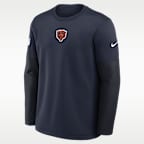Chicago Bears Scripted To Win Sideline Coach Men's Nike Therma-FIT NFL Long-Sleeve T-Shirt